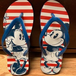 American Flag Minnie and Mickey Flip Flops